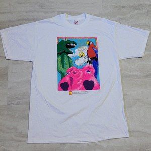 Vintage 1993 Special Shape Rodeo Kodak Balloon Fiesta White Jerzees T-Shirt XL